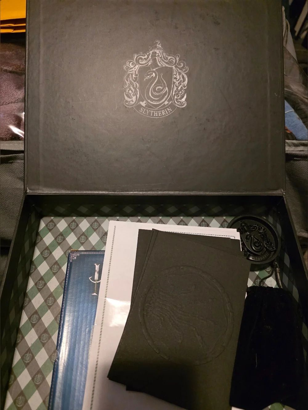 Harry Potter Slytherin Decorative Box - Black and Silver And Mystery Lot